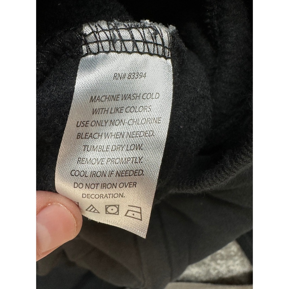 GOAT USA Sweatpants Mens Small Black Logo Joggers Fleece - Picture 7 of 9